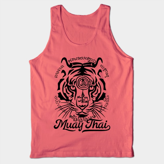 Muay Thai Sak Yant Tank Top by KewaleeTee